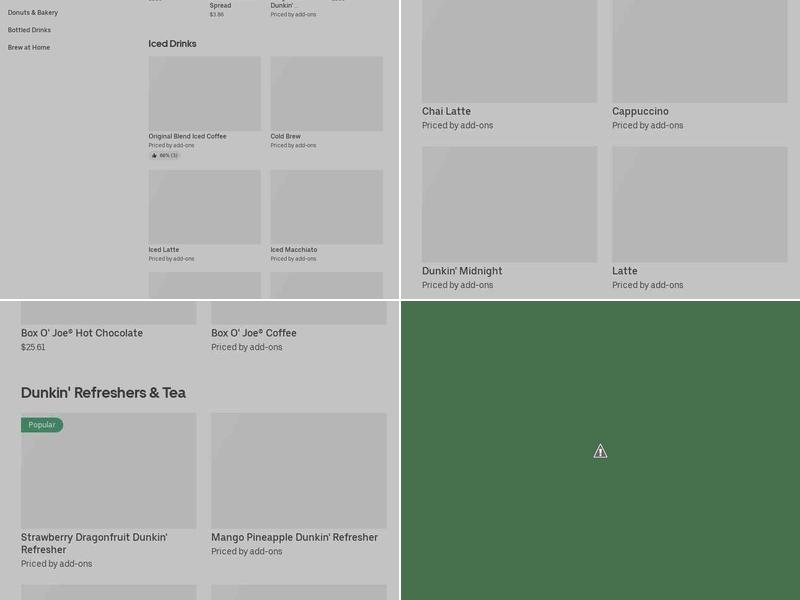 Dunkin' Menu