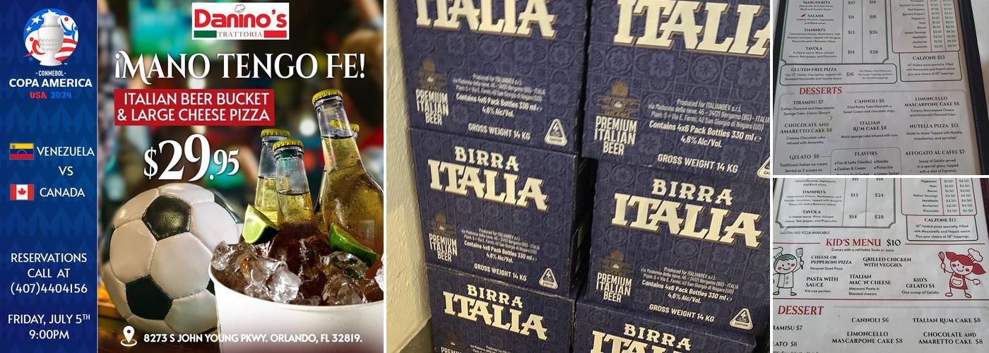 Daninos trattoria Menu