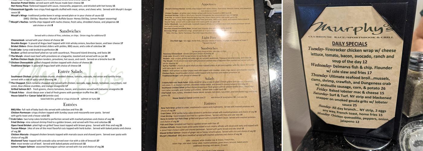 Murphy's Menu