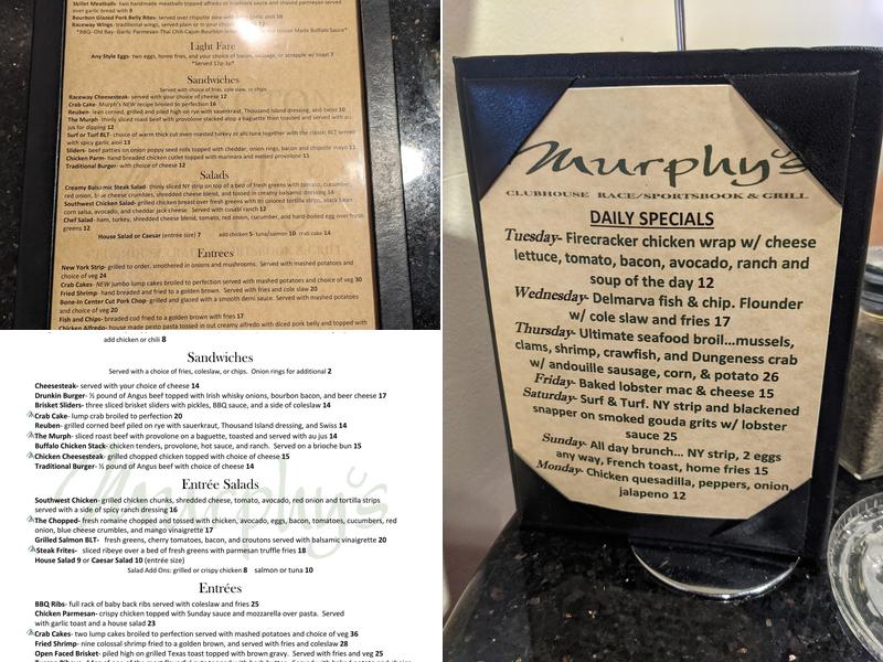 Murphy's Menu