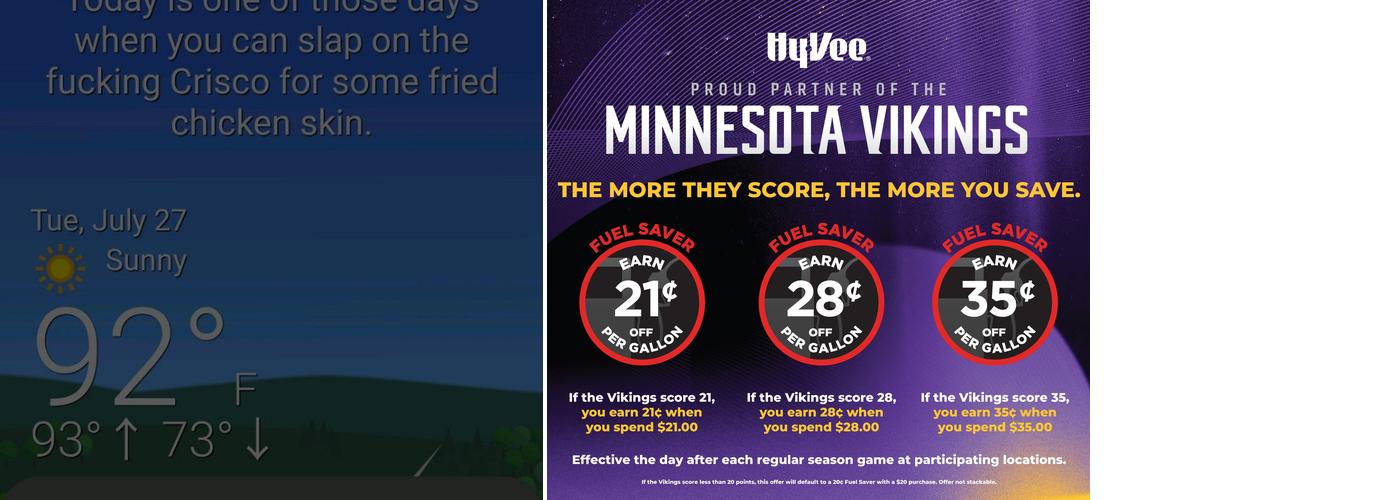 Hy-Vee Market Grille Menu