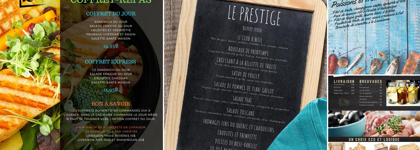 Solutions alimentaires chef Willard Menu
