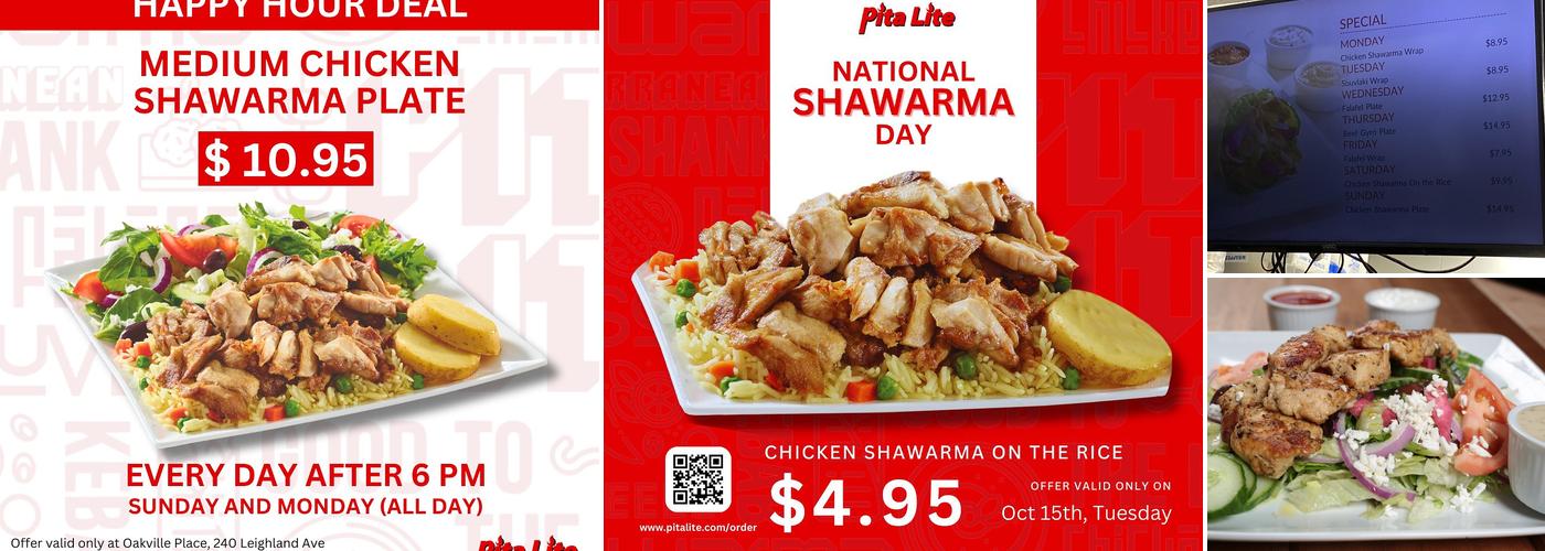 Pita Lite Shawarma Menu