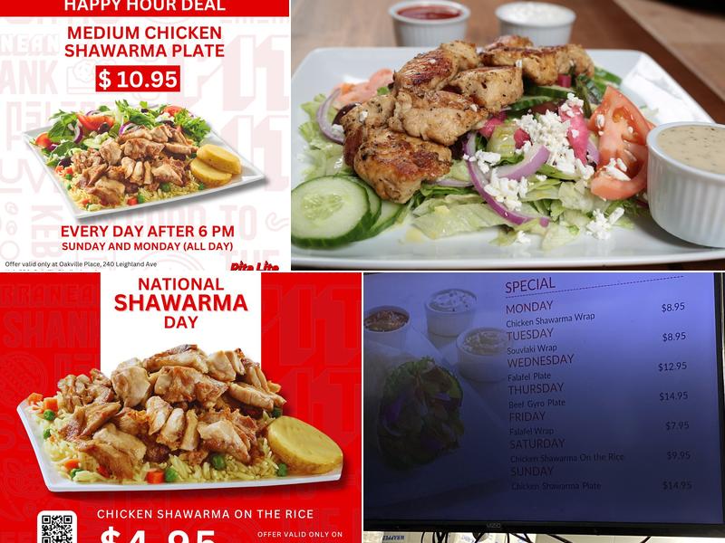 Pita Lite Shawarma Menu