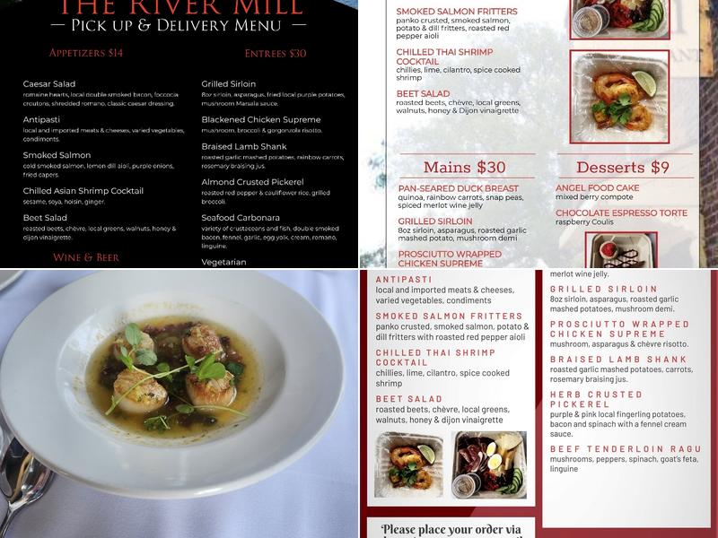 River Mill Restaurant Menu