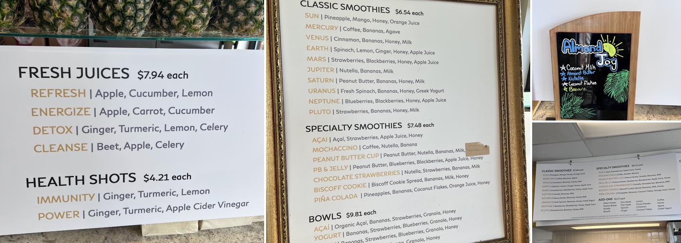 Godly Smoothies & Acai Bowls Menu