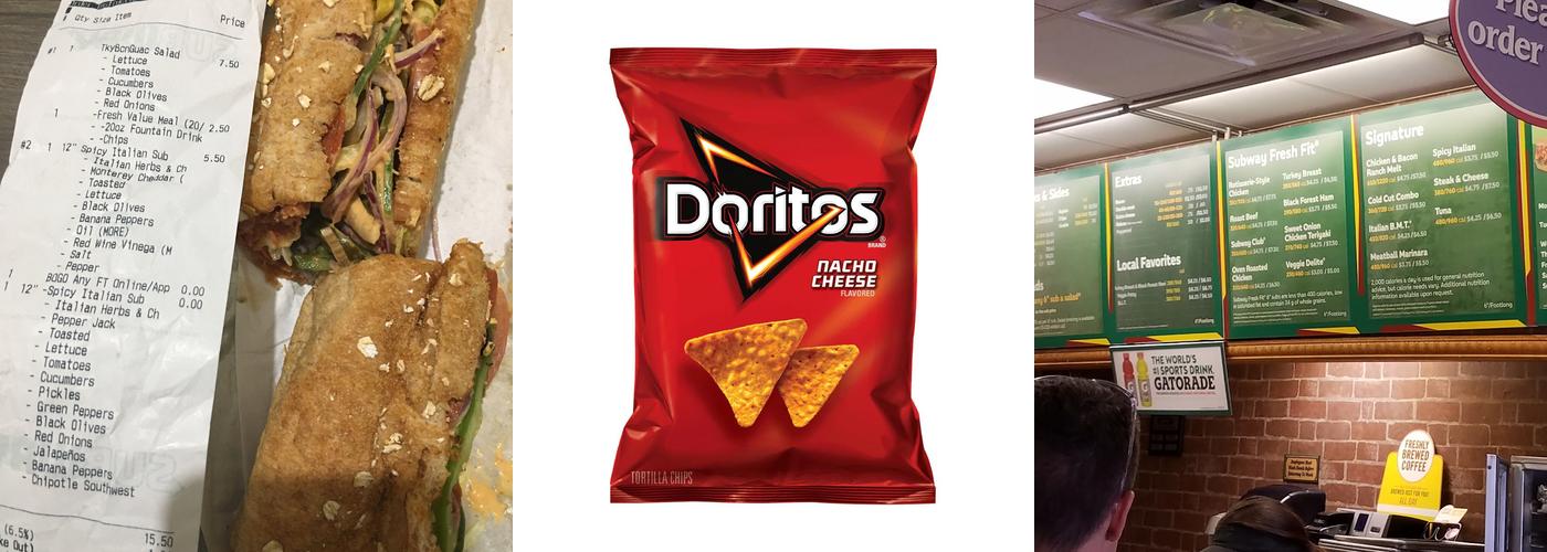 Subway Menu