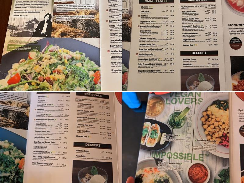 JINYA Ramen Bar - Cypress Menu