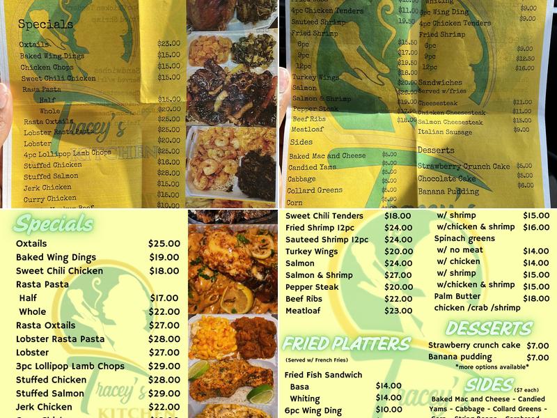 Tracey's Kitchen LLC Menu