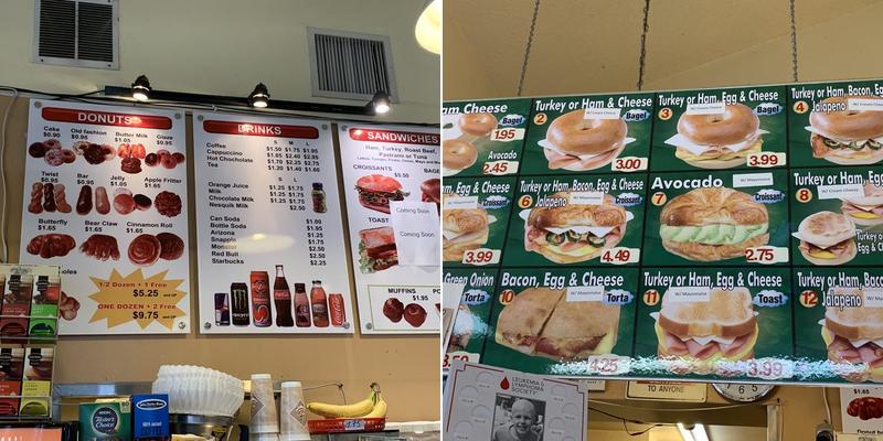 Dell Donut Ice Creame Menu