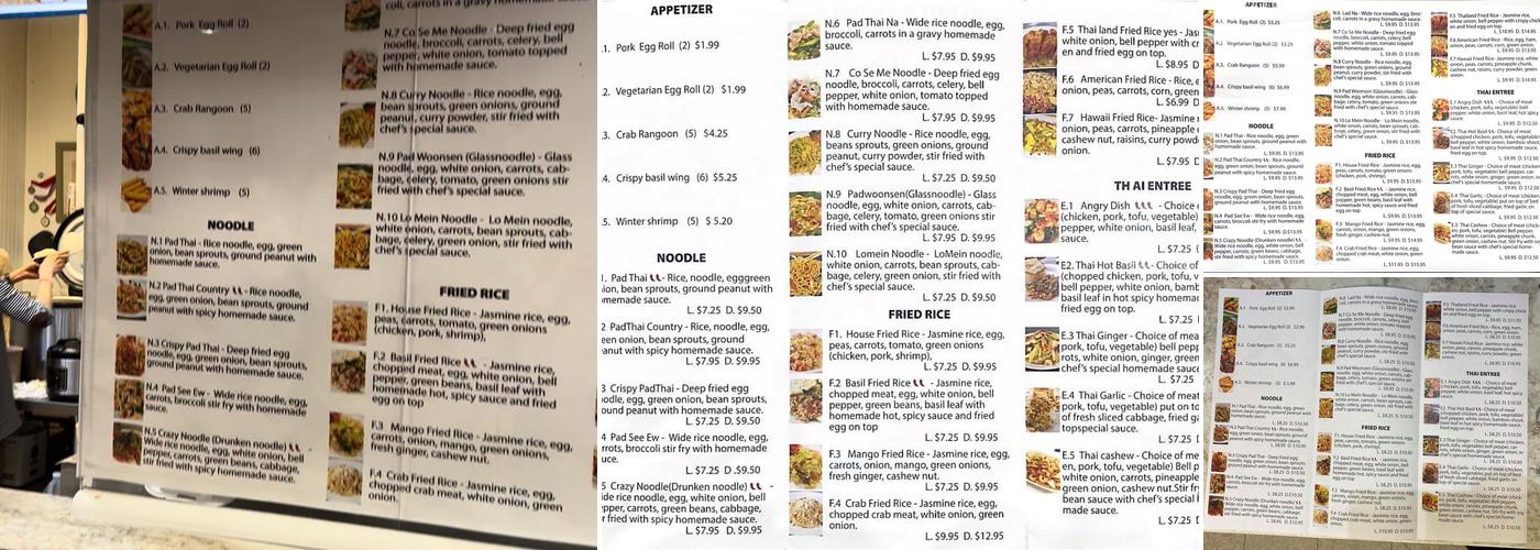 Pad Thai Express Menu