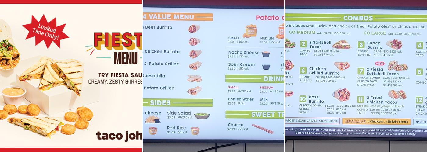 Taco John's Menu