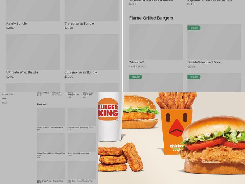 Burger King Menu