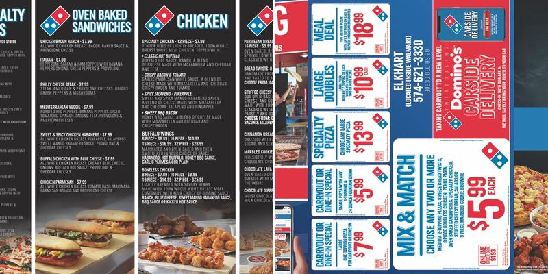 Domino's Pizza Menu