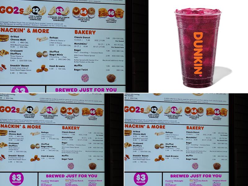 Dunkin' Menu