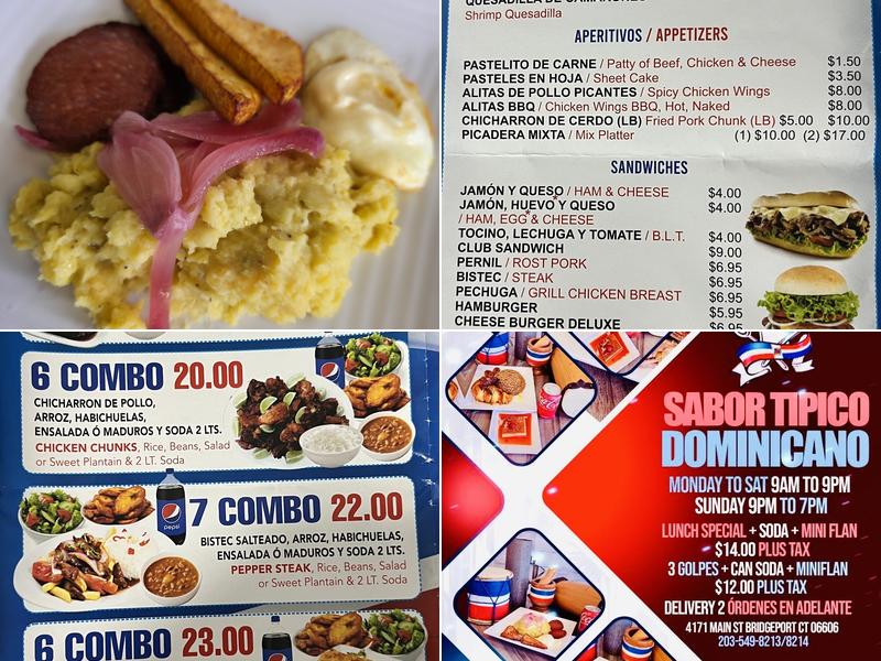Sabor Tipico Dominicano Restaurant Menu