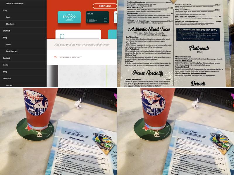 Off The Rock Tavern Menu