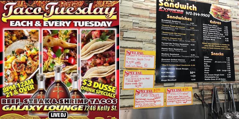 D&C Sandwich Express Menu