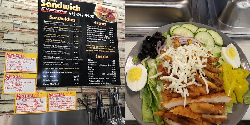 D&C Sandwich Express Menu