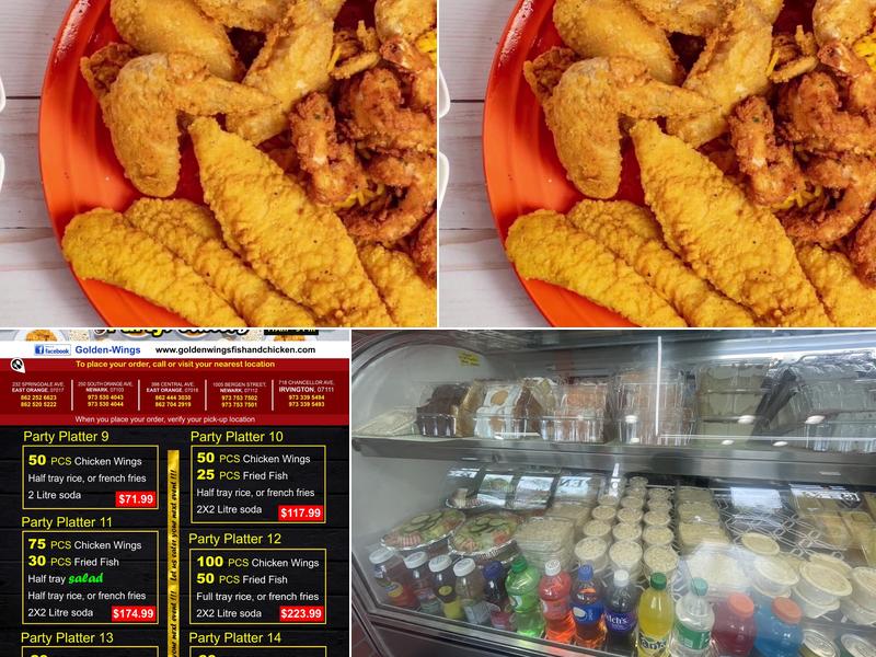 Golden Wings Fish & Chicken Menu