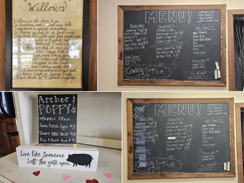 Willow Cafe & Catering Menu