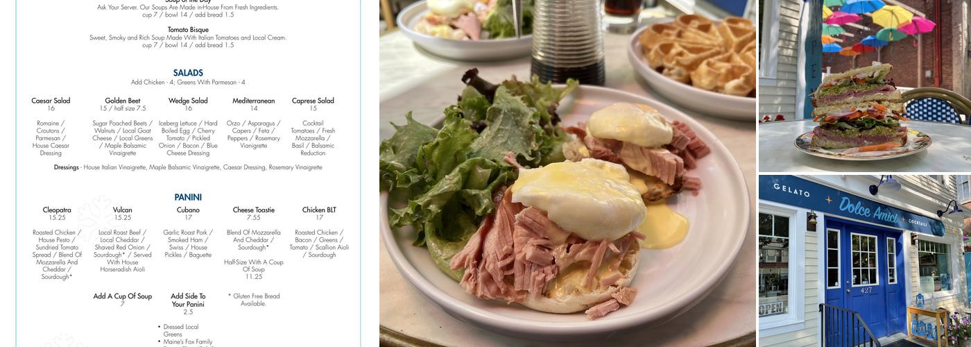Dolce Amici Menu