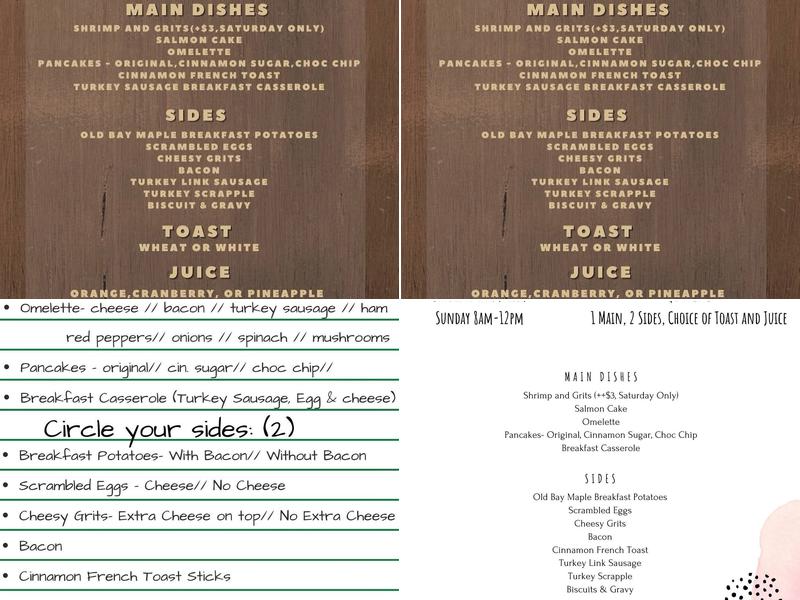 Granny's Kitchen Menu