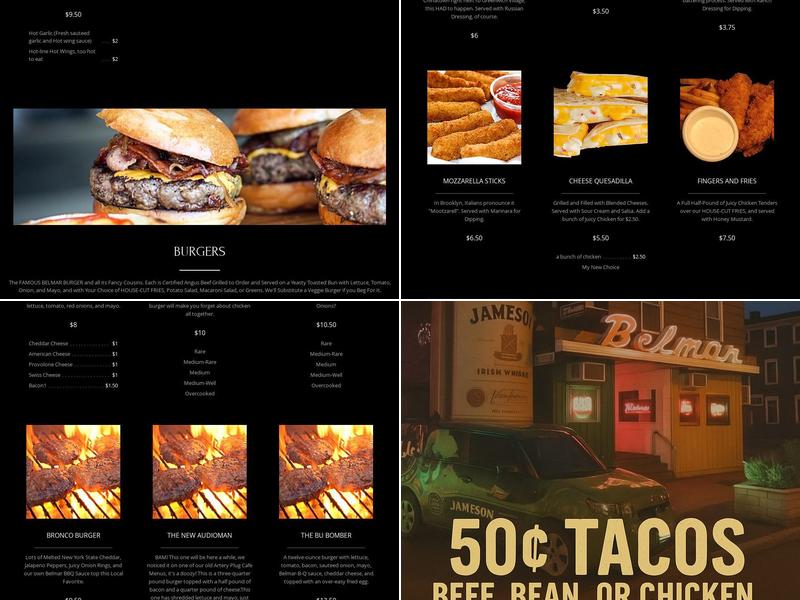 The Belmar Pub & Grill Menu