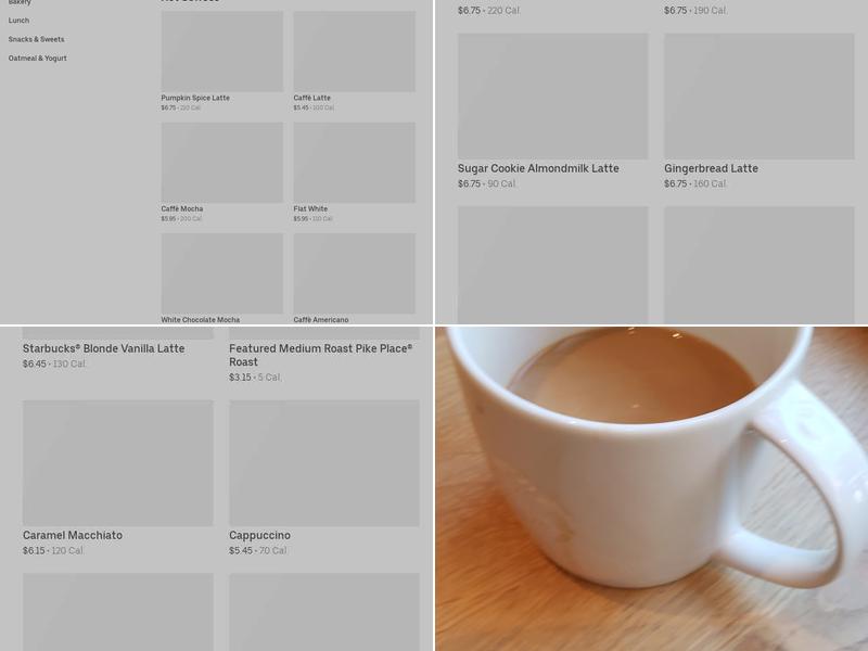 Starbucks Menu