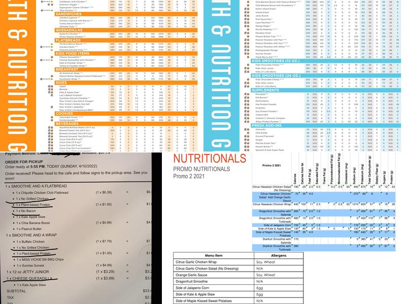Tropical Smoothie Cafe Menu