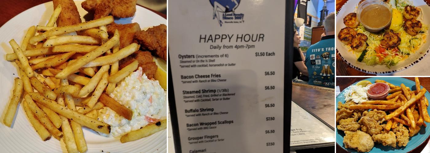 On The Half Shell Menu