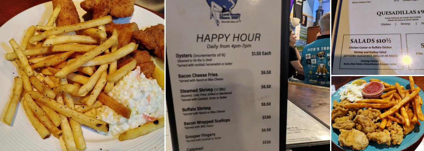 On The Half Shell Menu