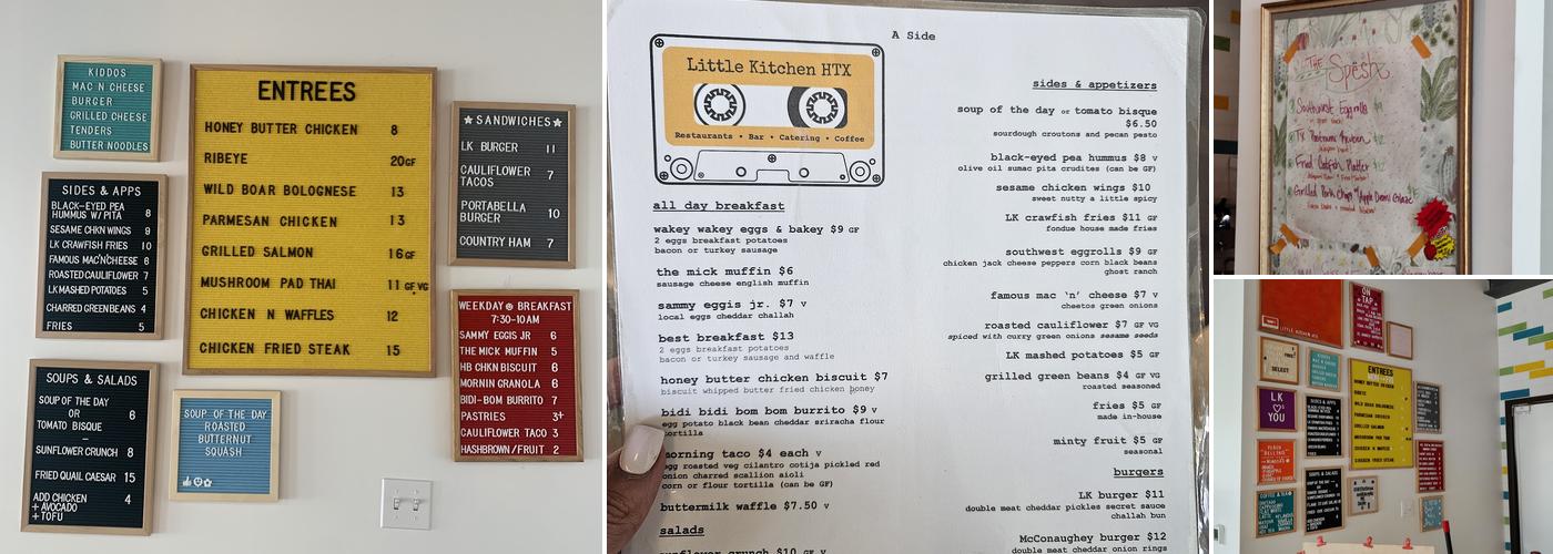 Little Kitchen HTX Menu
