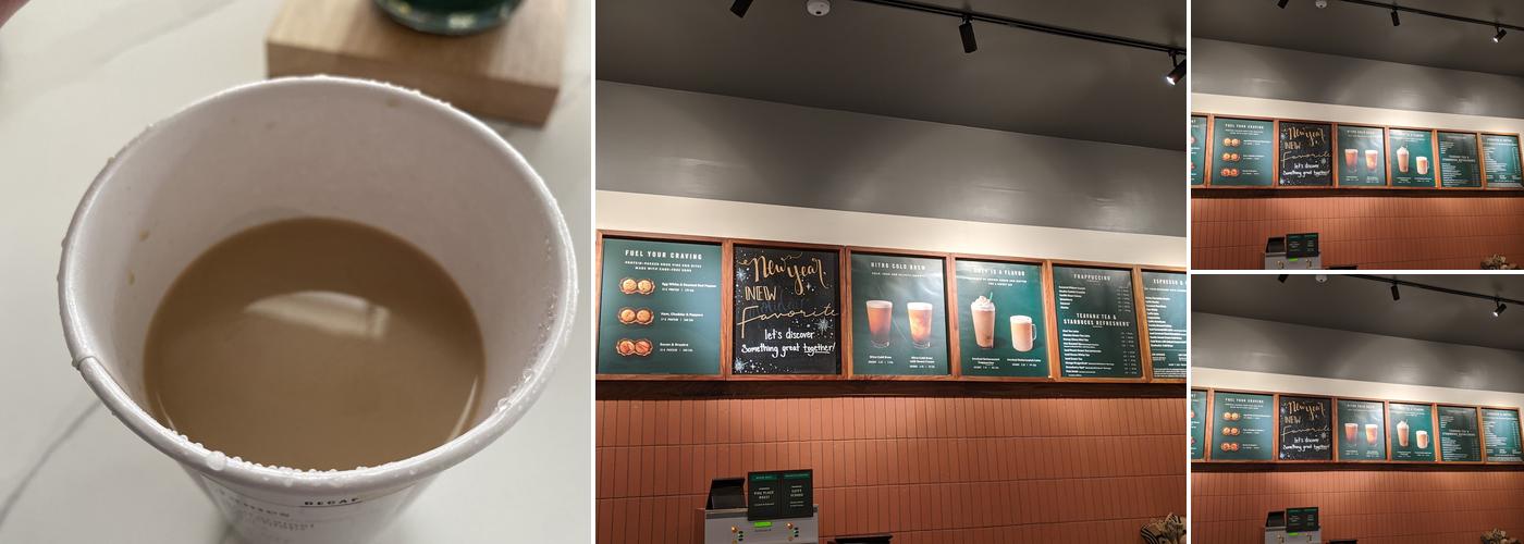Starbucks Menu