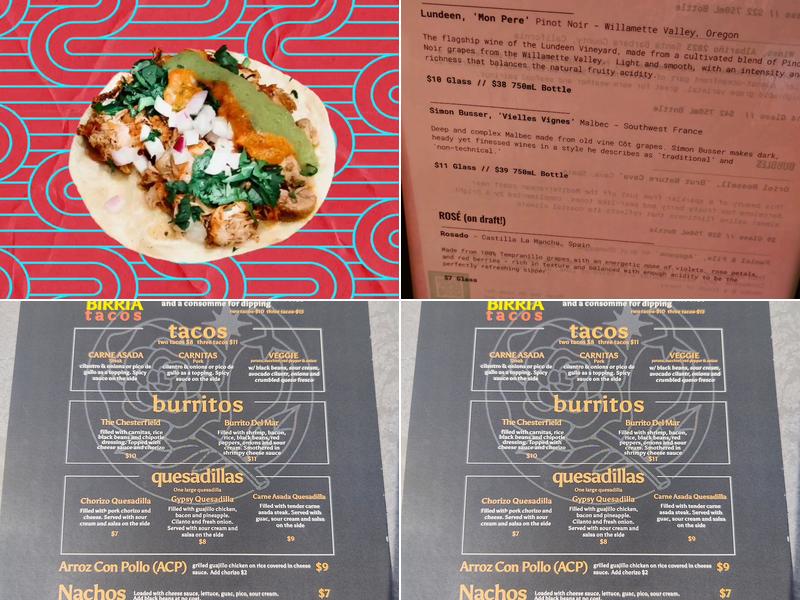 Y Tu Mamá | Mexican Food Menu