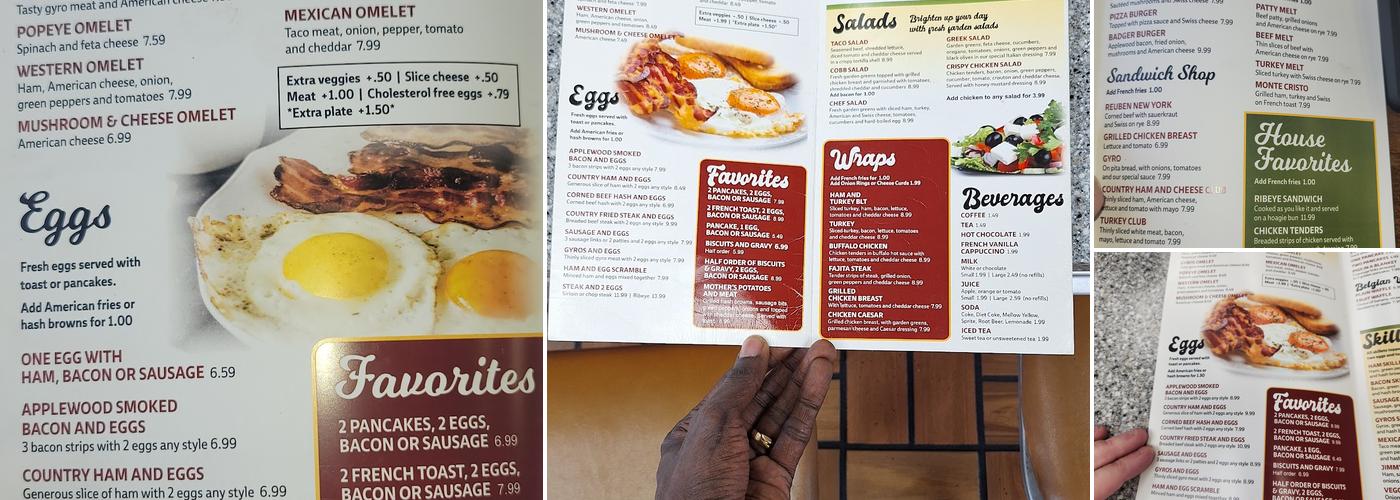 Jimmy's Diner Menu