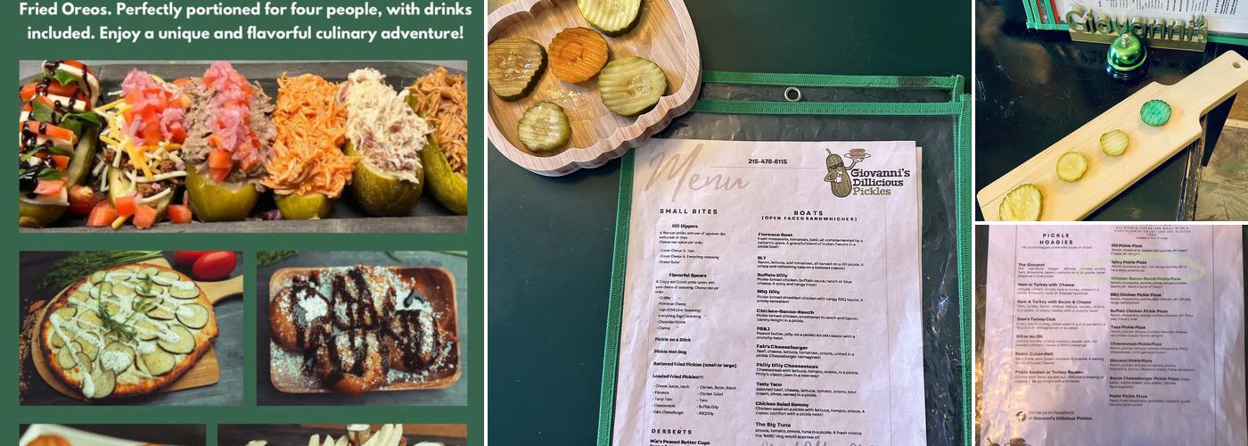 Giovanni’s Dillicious Pickles Menu