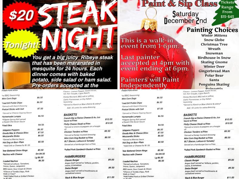 Bourbon Creek Bar & Grill Menu