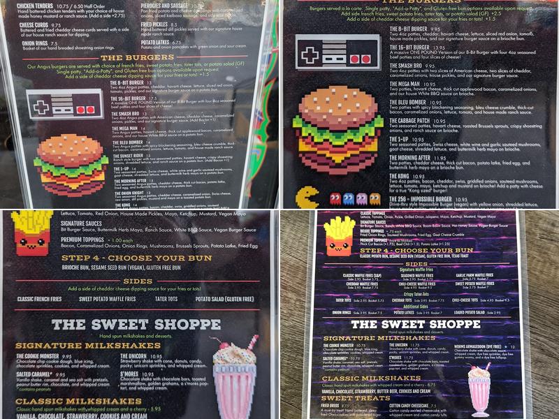 Bit Burger Menu