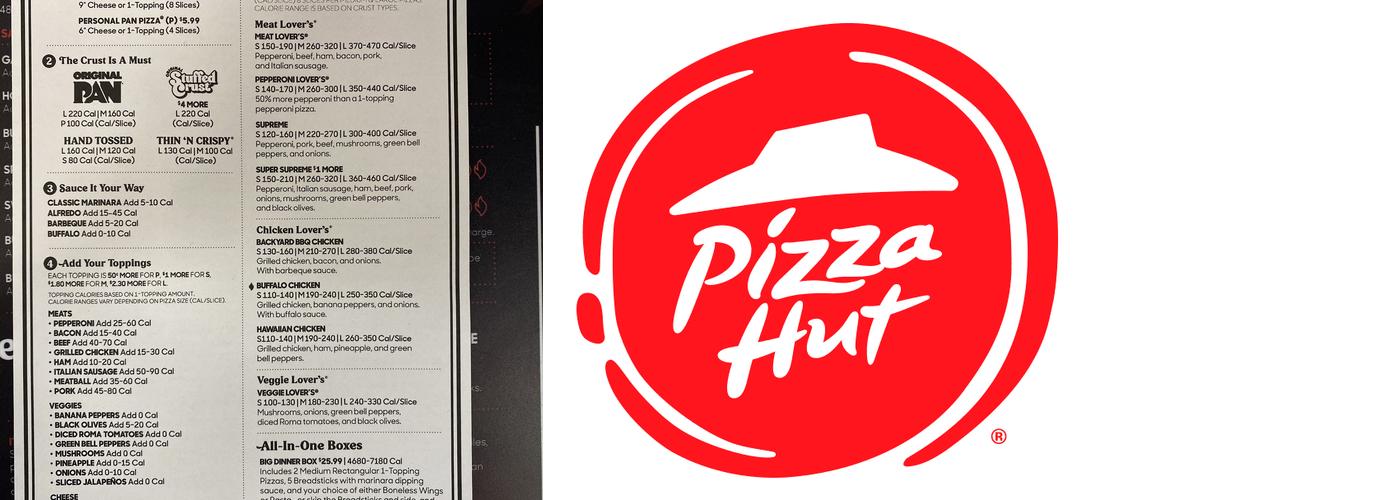Pizza Hut Menu
