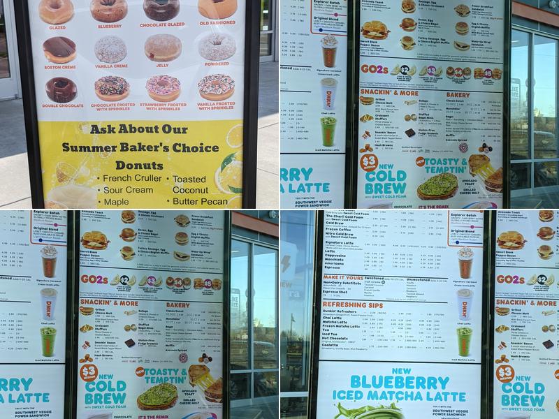 Dunkin' Menu
