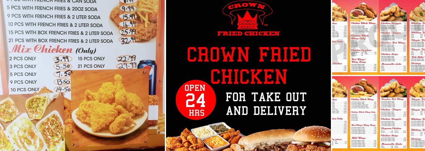 Crown Fried Chicken And HALAL FOOD Menu
