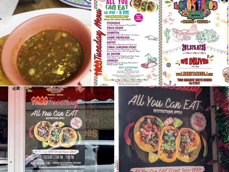 Locos Tacos Birria Factory Menu