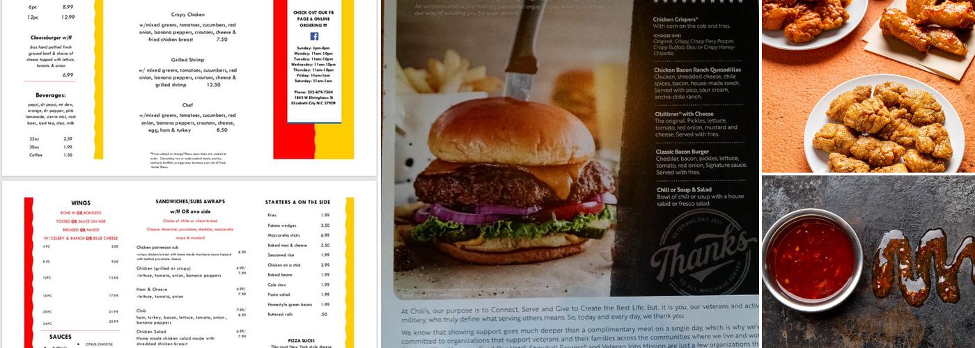 It's Just Wings Menu