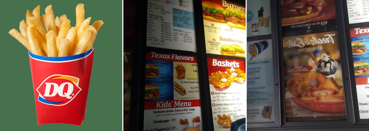 Dairy Queen Menu