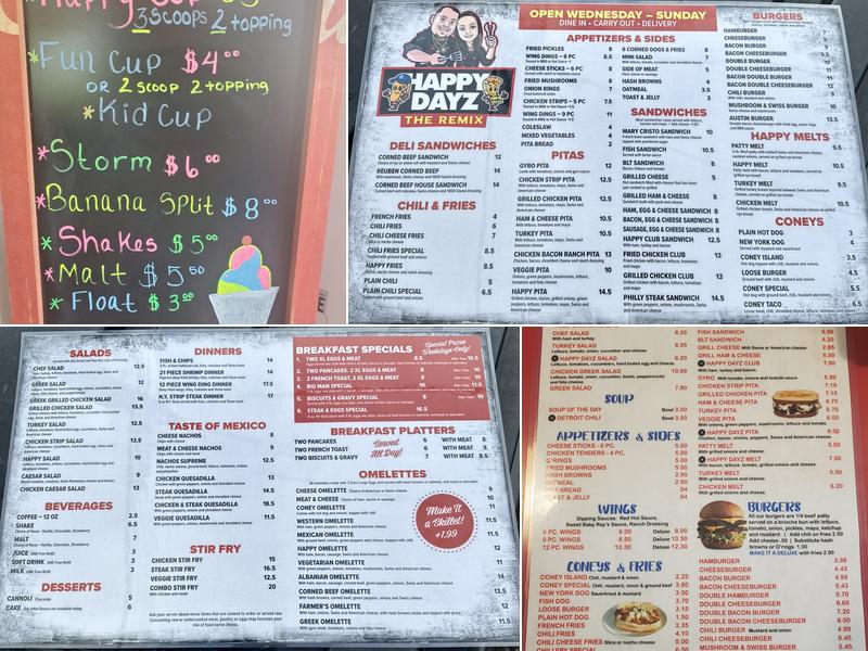 Happy Dayz The Remix Menu
