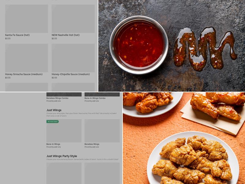 It's Just Wings Menu