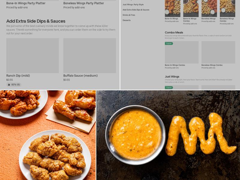It's Just Wings Menu