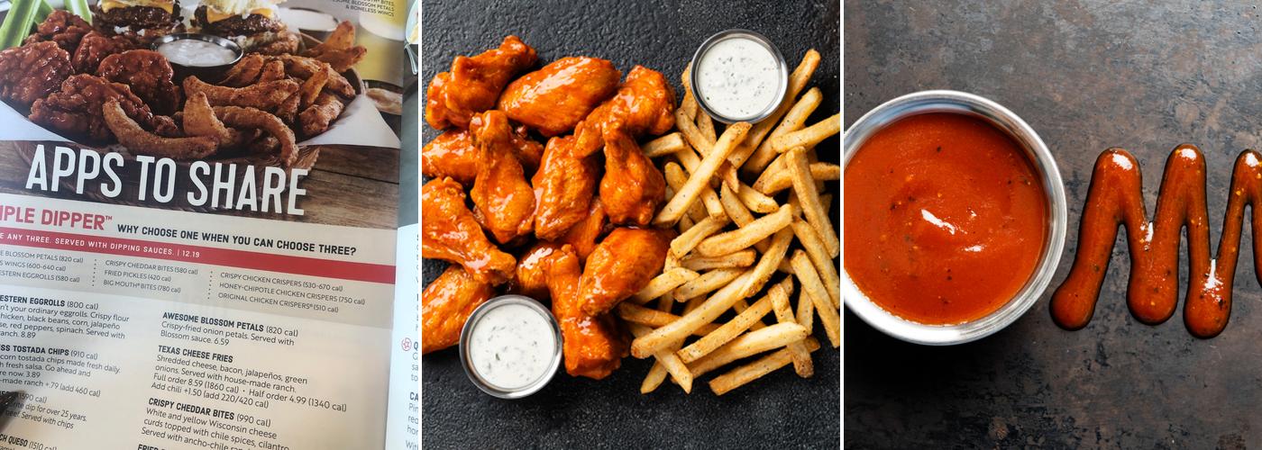 It's Just Wings Menu