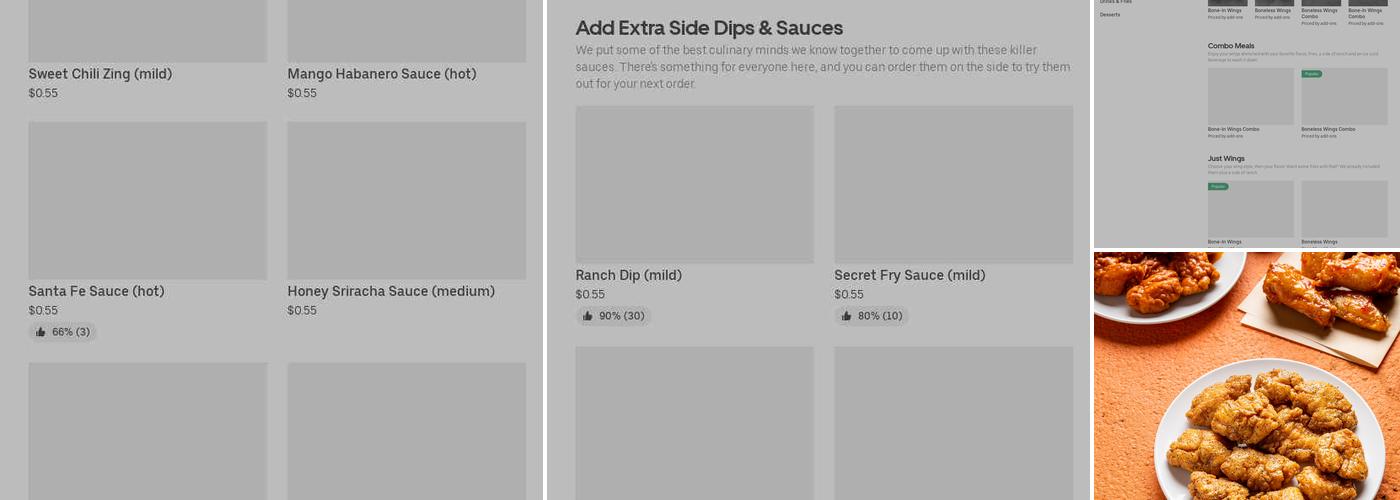 It's Just Wings Menu